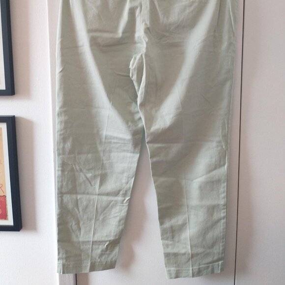 Levi's Women's Essential Chino Ankle Pants Mid Rise in Sea Foam Green NWT - Picture 13 of 13